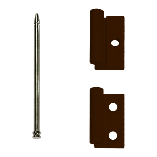 Scharnier, 3-teilig, braun RAL 8014