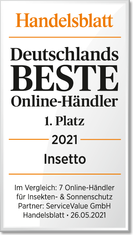 Auszeichnung für Deutschlands besten Online Händler 2021 vom Handelsblatt
