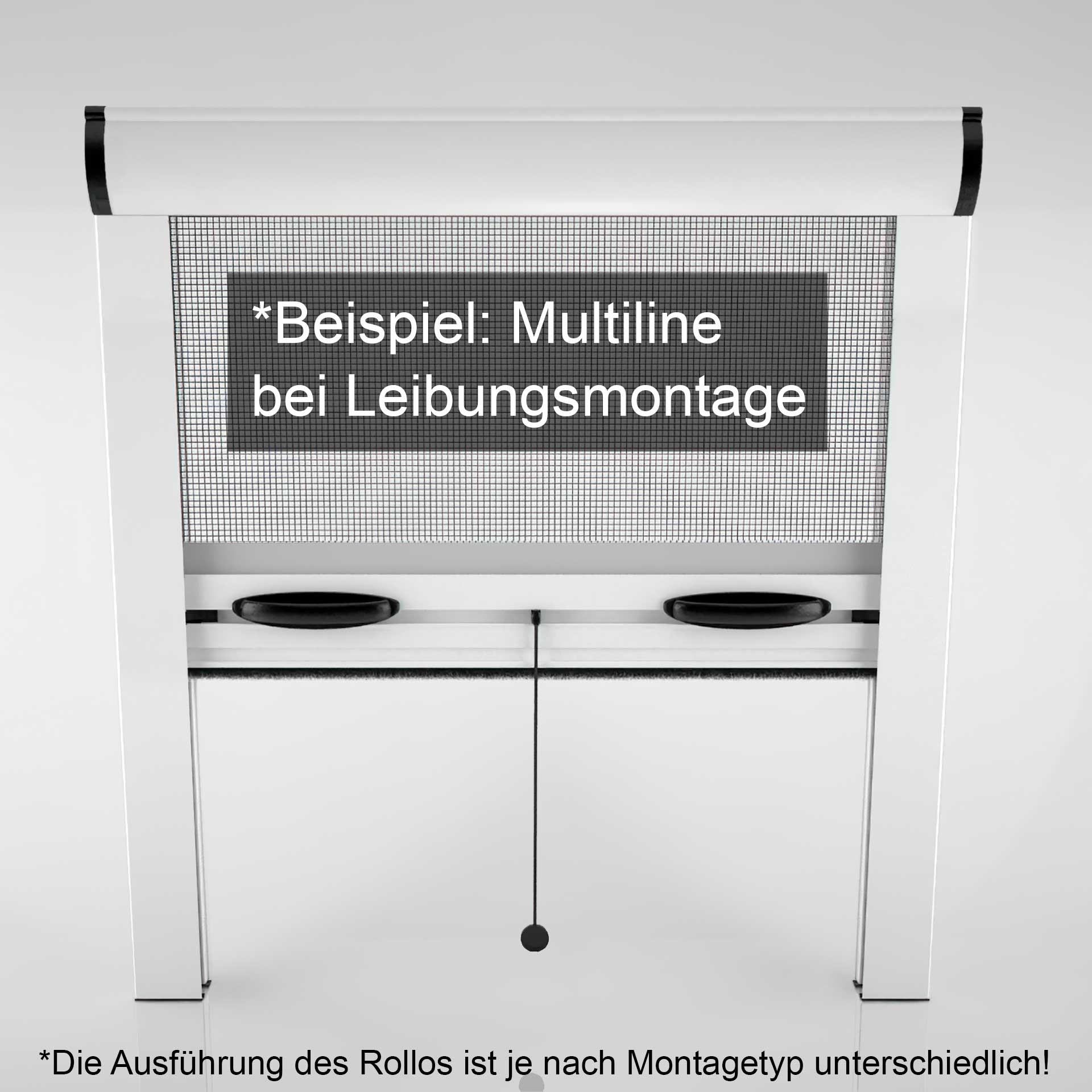 Insektenschutzrollo für Fenster | auch mit Kettenzug möglich | Multiline