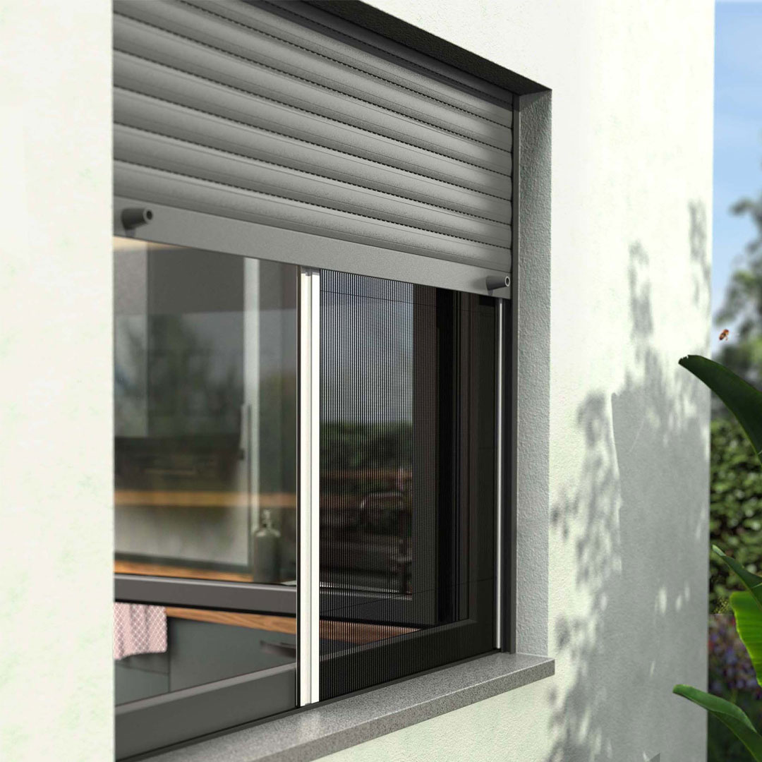 Insektenschutz Rollo & Plissee für Fenster mit Rollladen