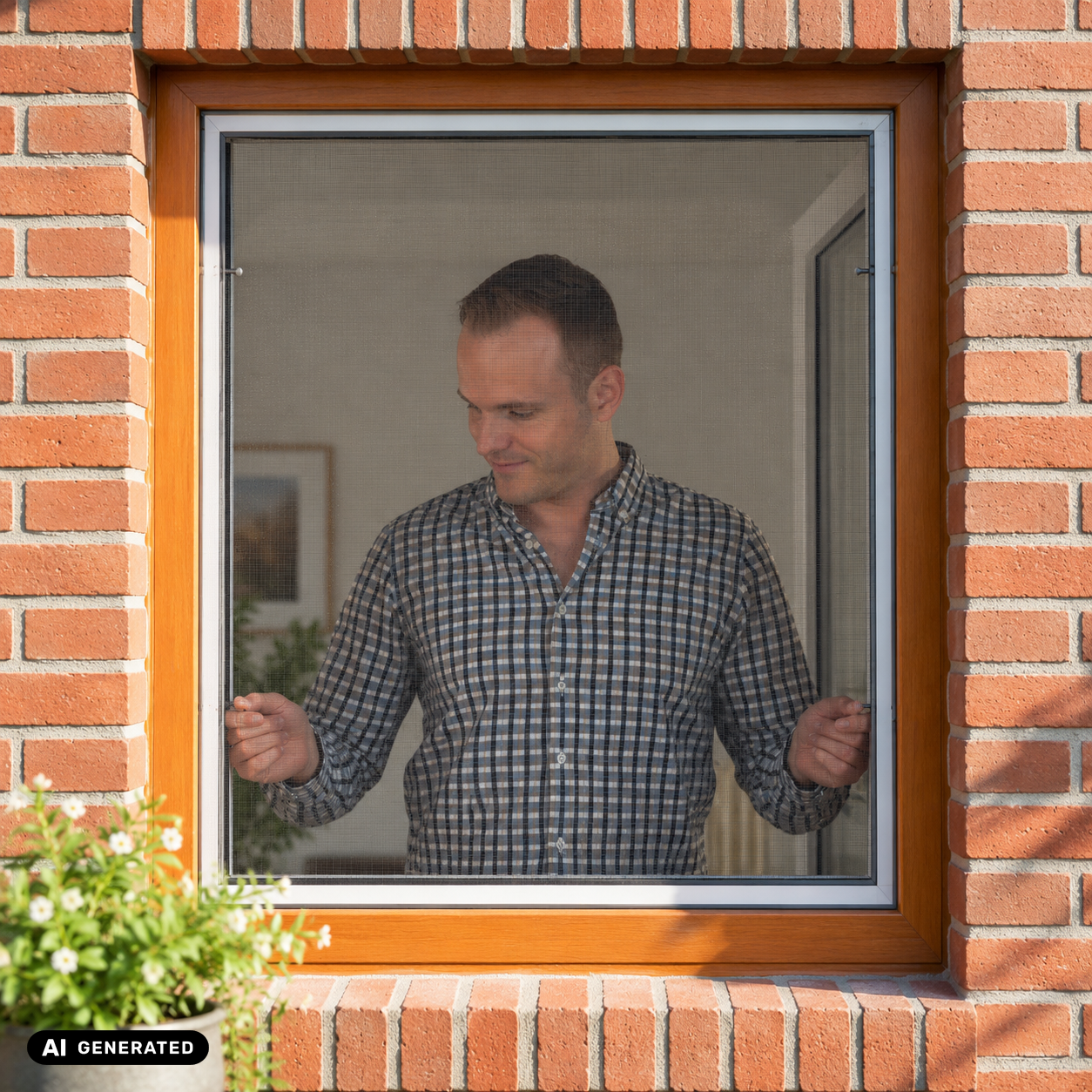 Insektenschutzrahmen am Fenster einhängen