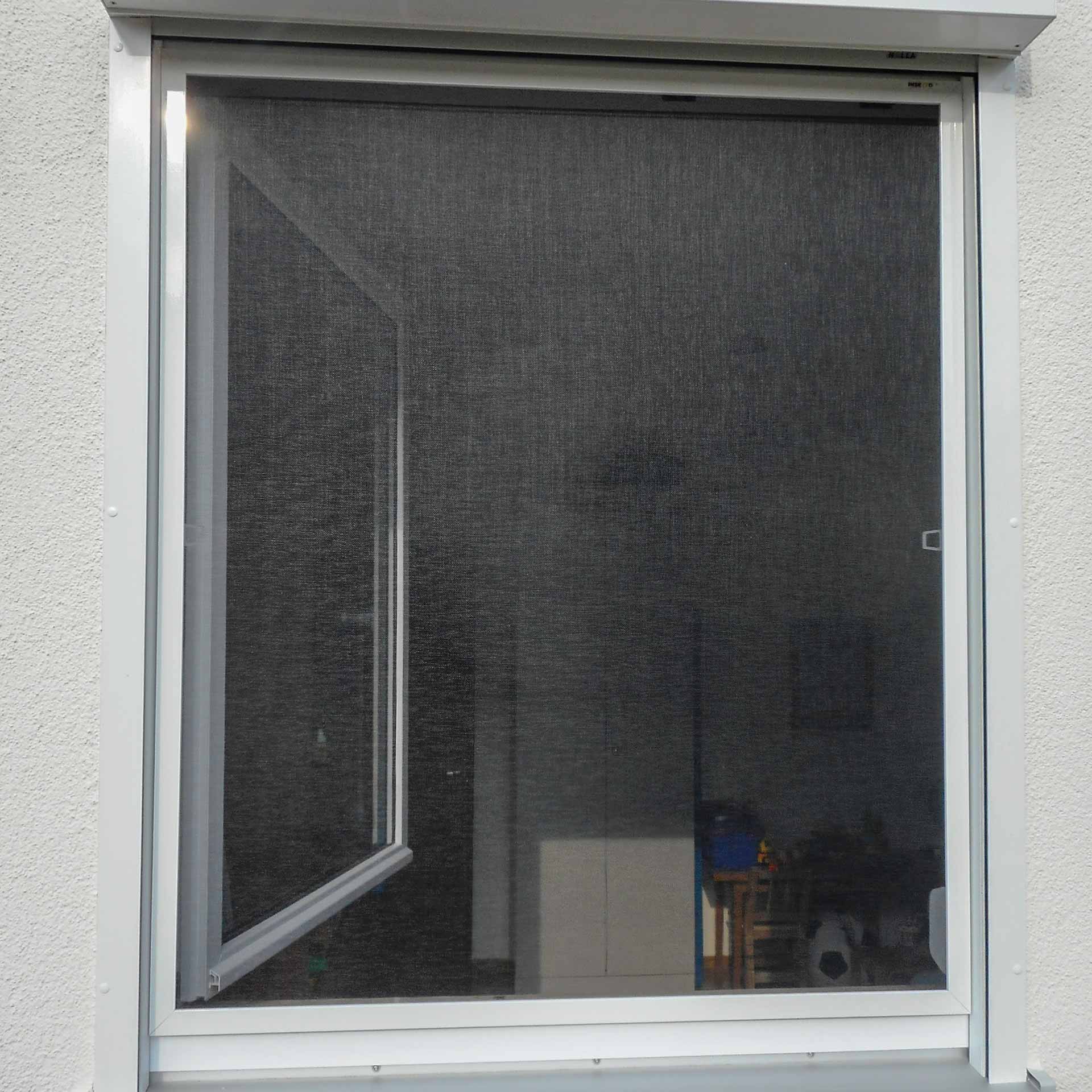Stabiler Fliegengitter Profi-Bausatz auf Maß für Fenster | Alu-Eckverbinder | Boxline