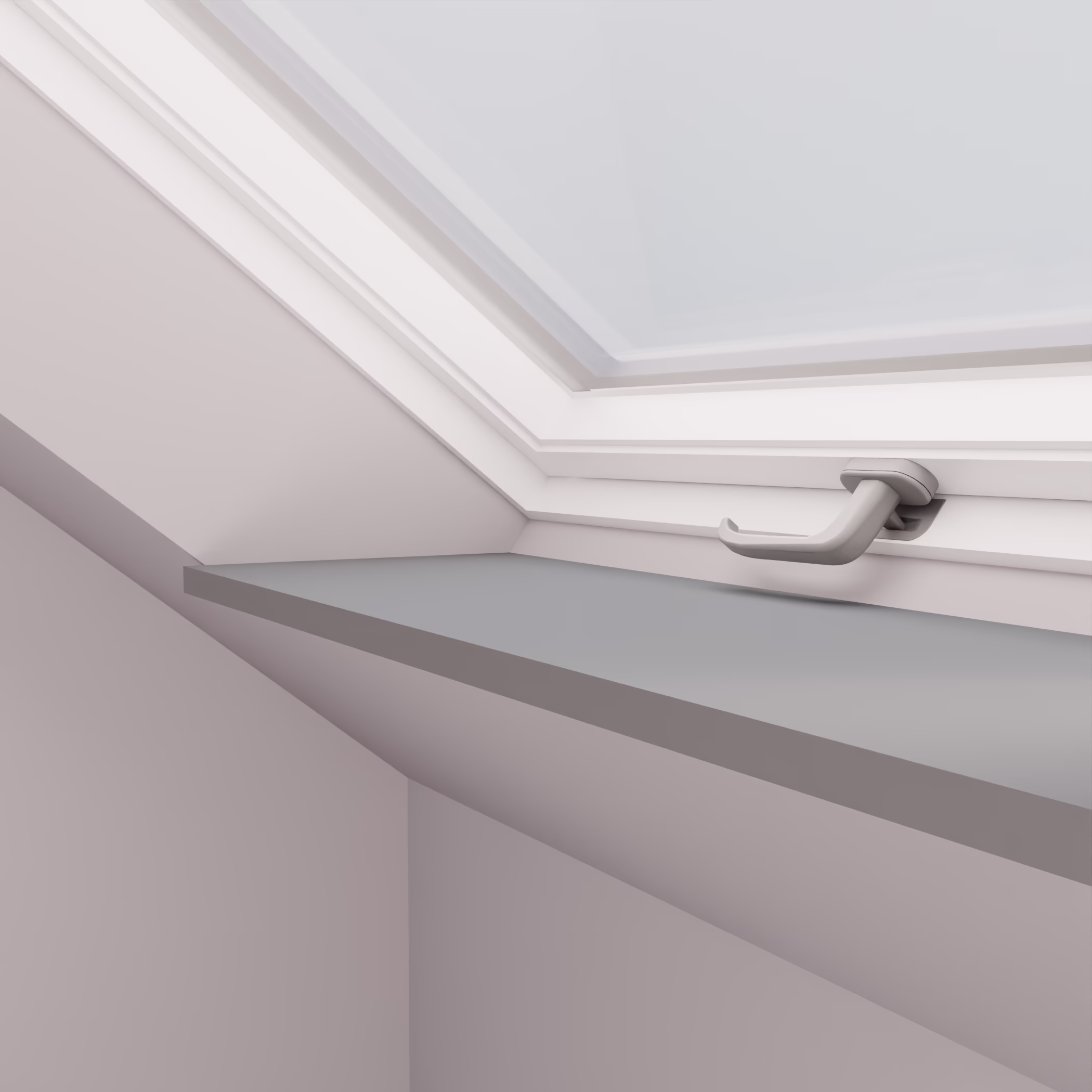 Fliegengitter für Dachfenster mit Fensterbank