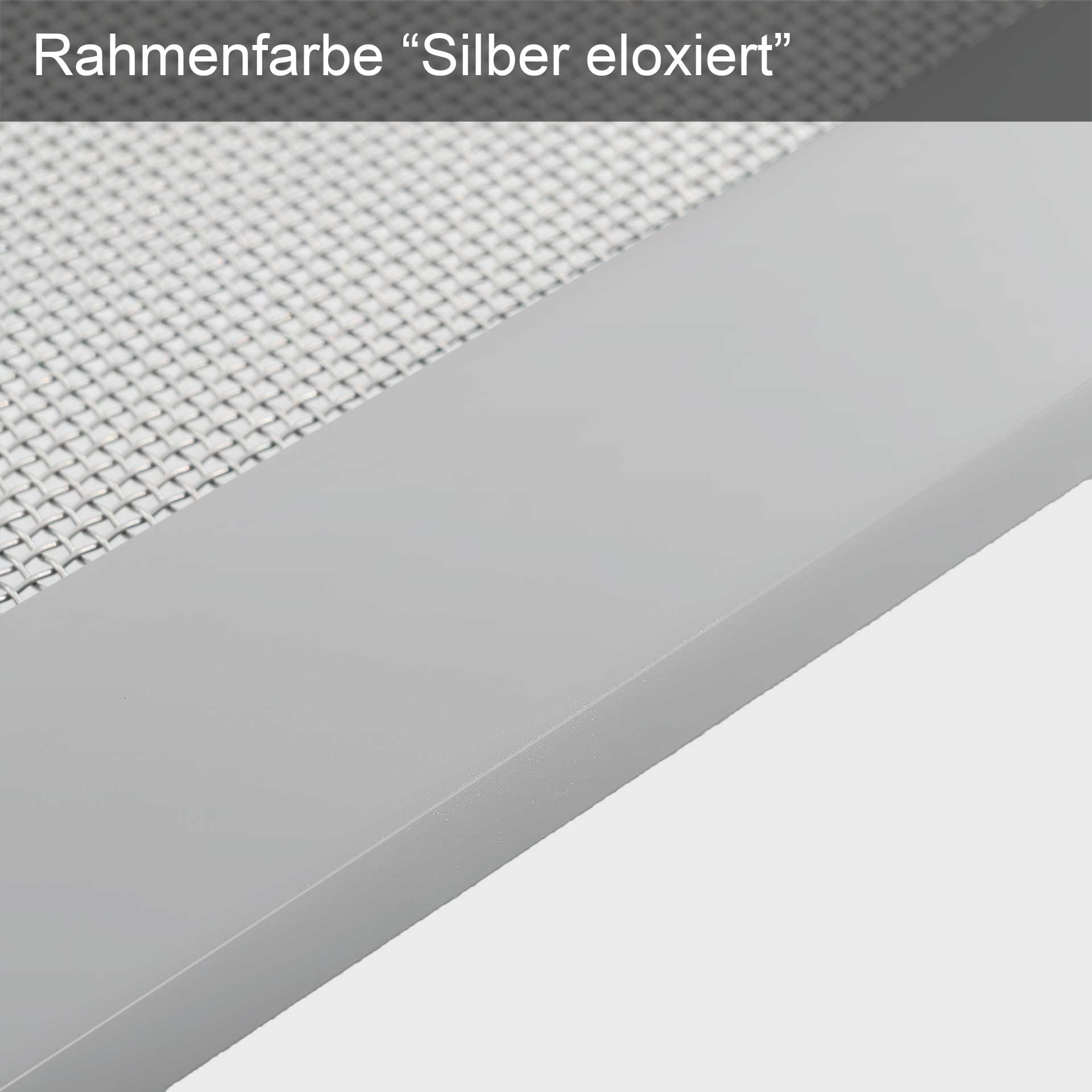 Insektenschutzrahmen in silber