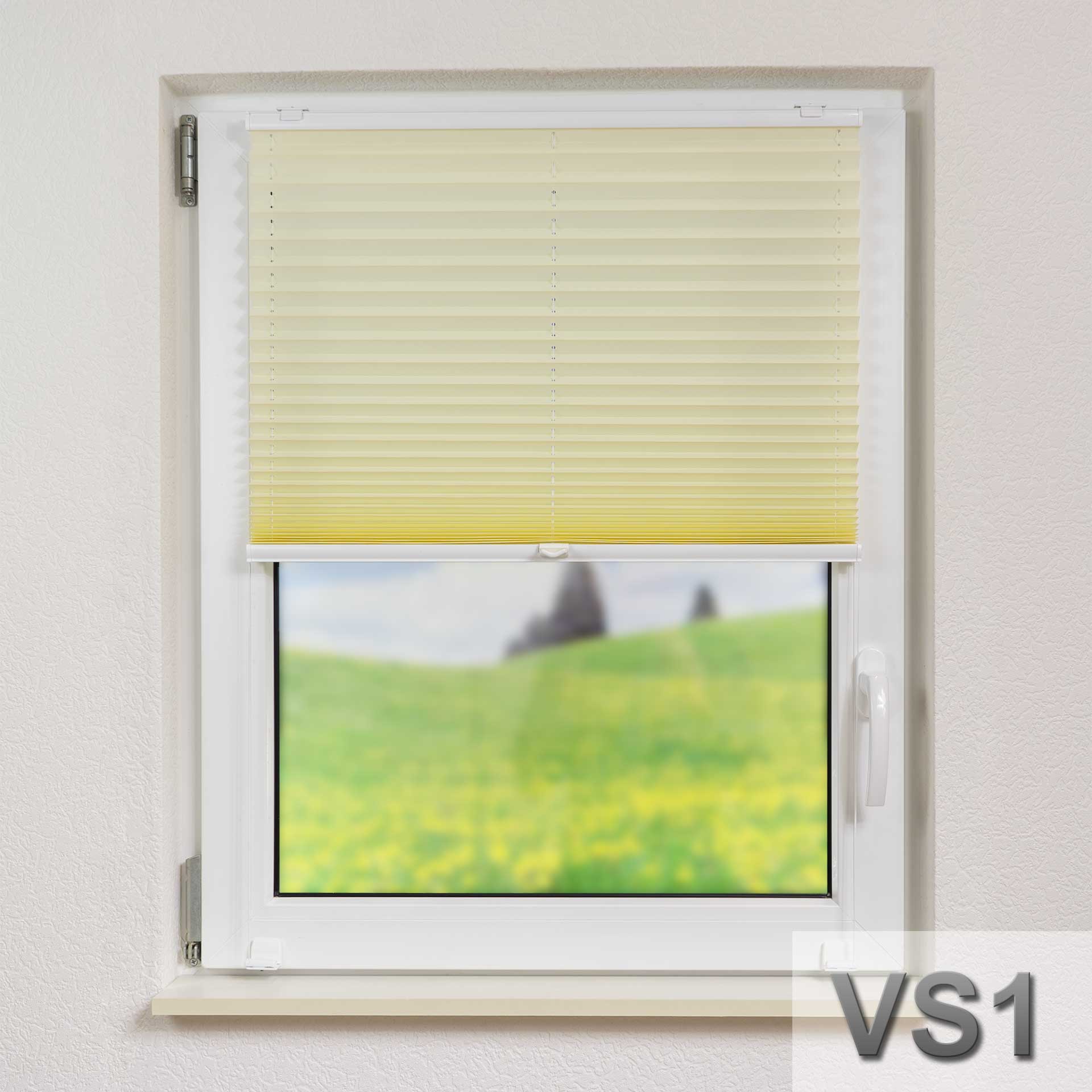 Sonnenschutz-Plissee VS1/VS2 für Fenster | mit Bediengriff Sonnenschutz-Plissee VS1/VS2 für Fenster | mit Bediengriff