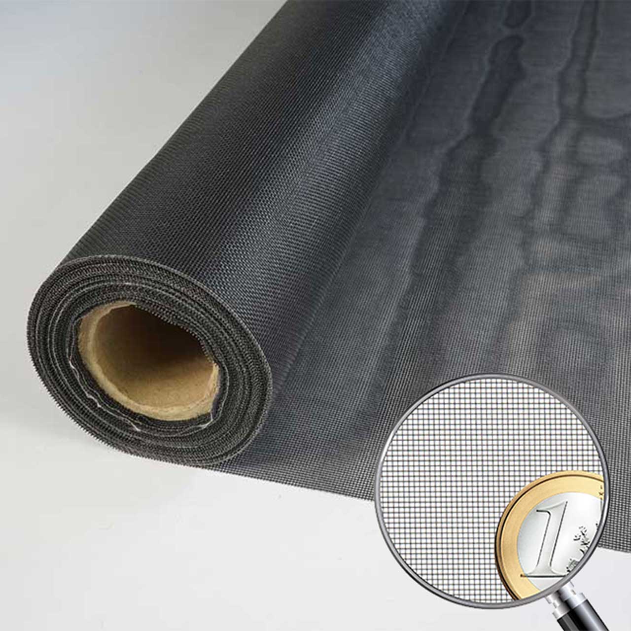 Netzmuster Fliegennetz MicroMesh schwarz