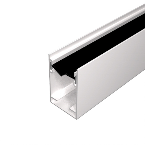 Rails de guidage Topline avec brosse anti-vent blanc RAL 9010 Führungsschiene.
