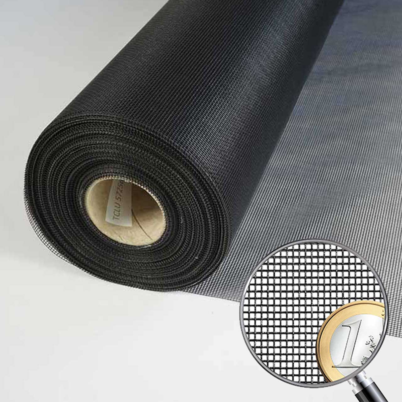 Fliegennetz schwarz 1,00 m breit Variante: Meterware