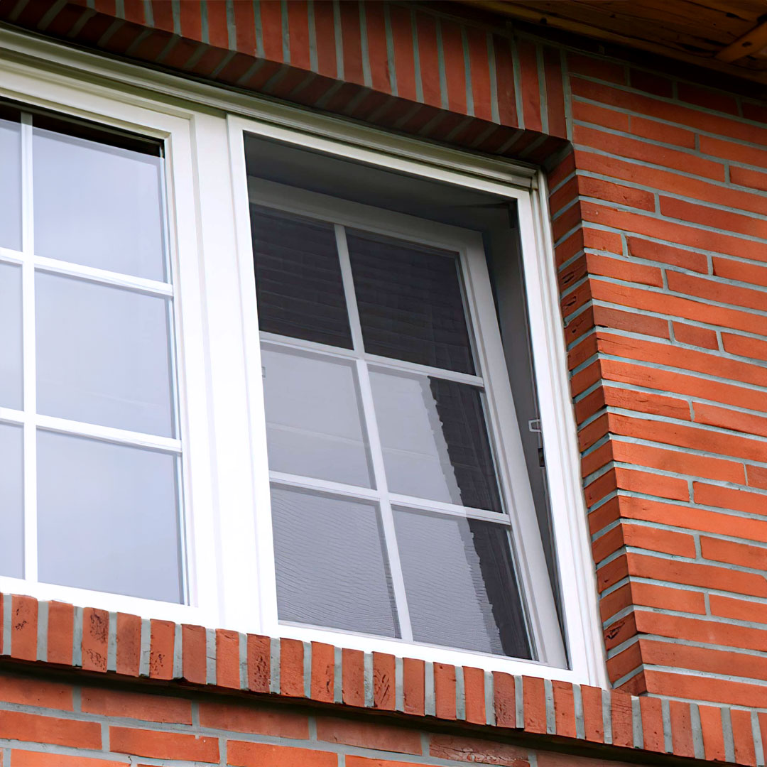 Stabiler Fliegengitter Bausatz auf Maß | für Fenster | Alu-Eckverbinder | Boxline