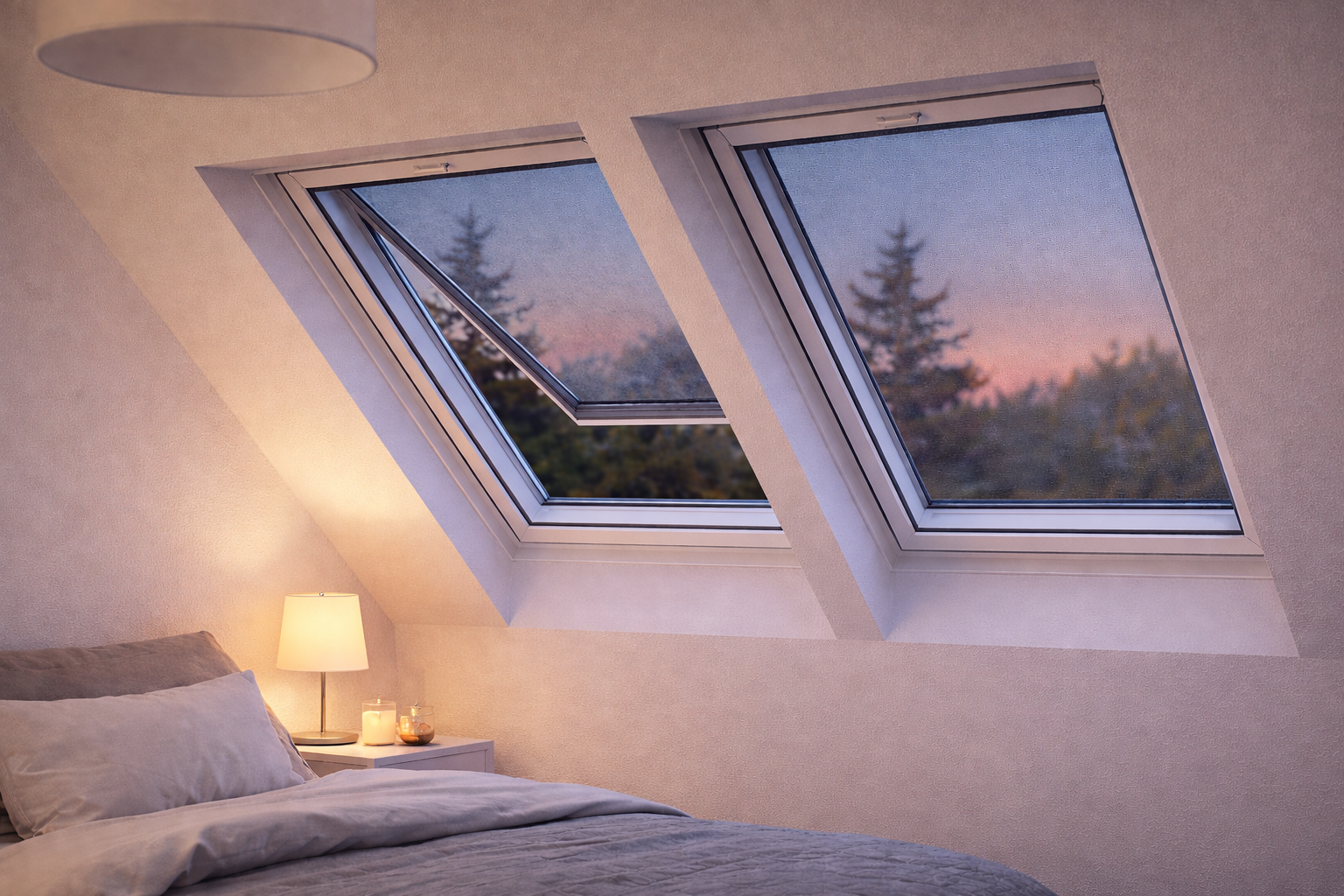 Fliegengitter auf Maß für Dachfenster