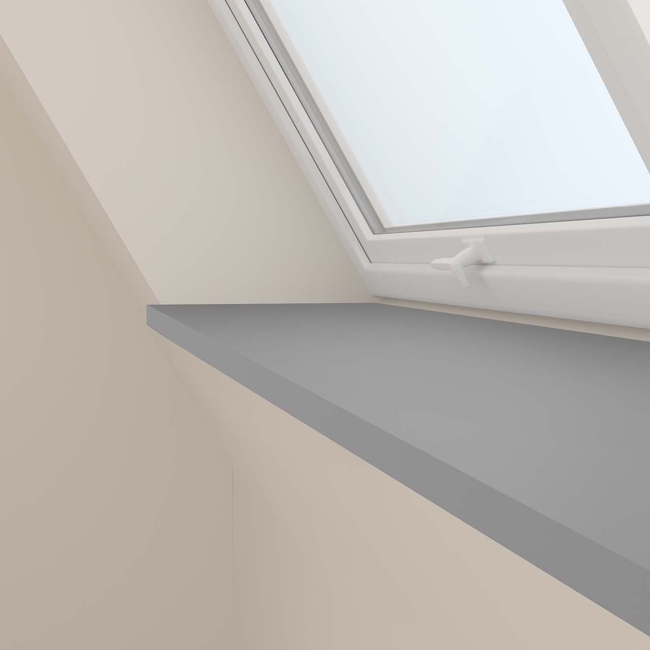 Fliegengitter für Dachfenster mit Fensterbank