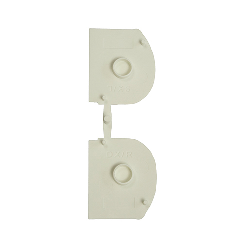 Plaques de recouvrement StarlineFix pour capuchons blanches Abdeckplatte, weiß.
