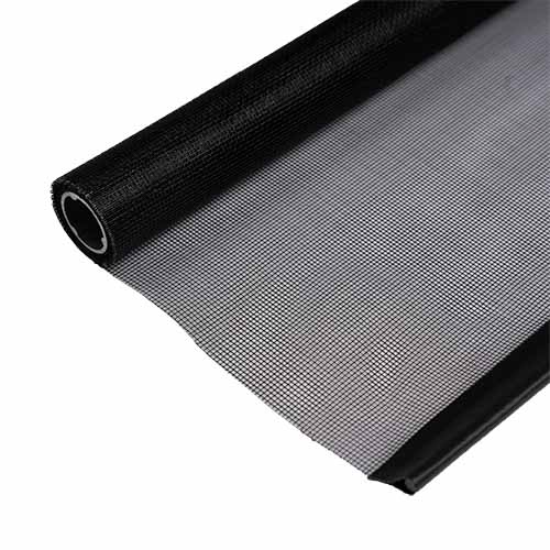Filet StarlineFix sur rouleau, TopView, Ø22 mm, extension 2600 mm Fliegengitter-Rolle, teilweise entrollt.