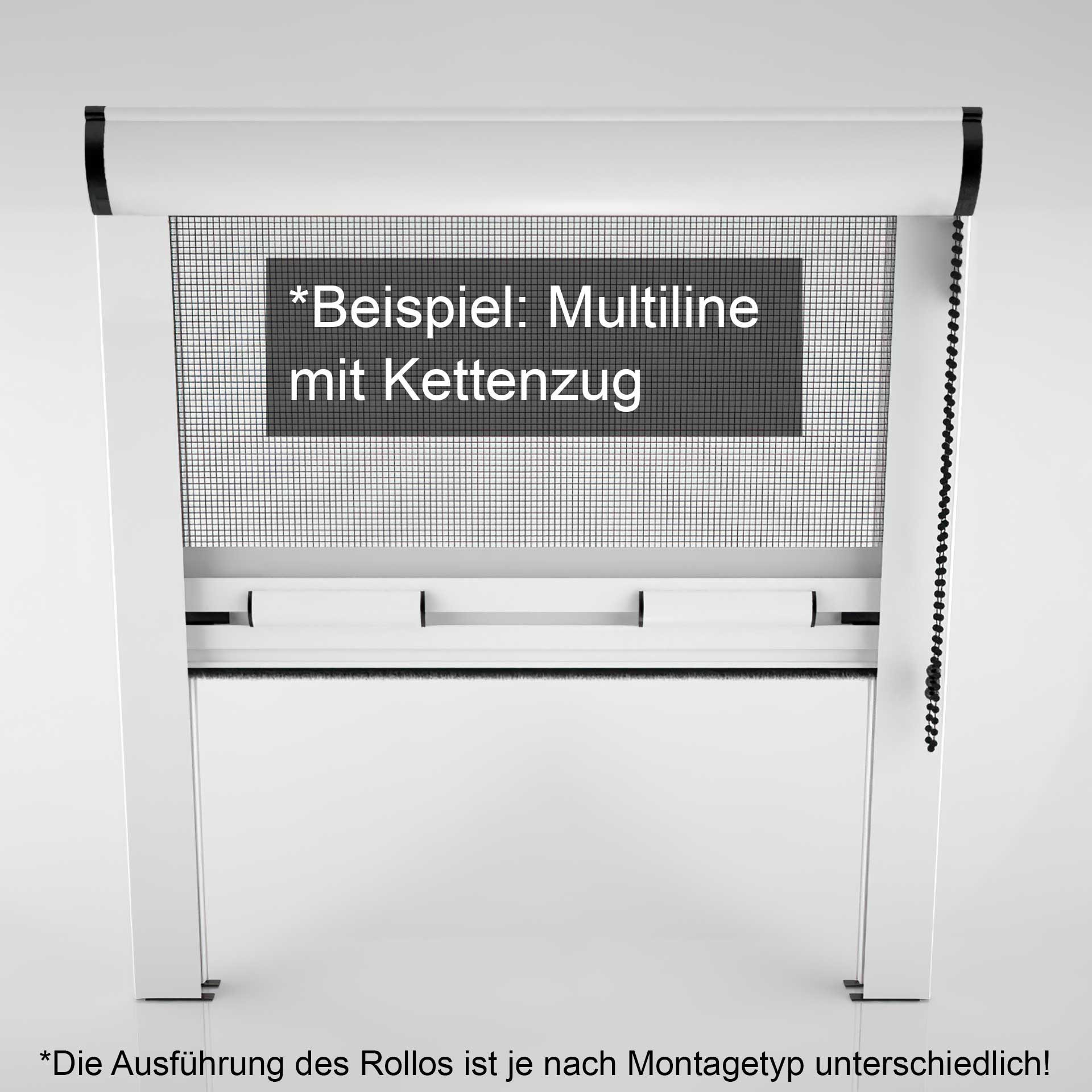 Insektenschutzrollo für Fenster | auch mit Kettenzug möglich | Multiline