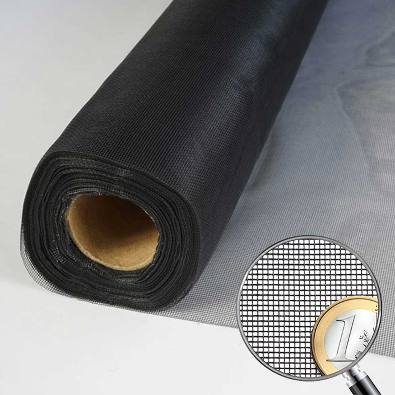 Fliegennetz ClearScreen schwarz 1,40 m breit Variante: Meterware