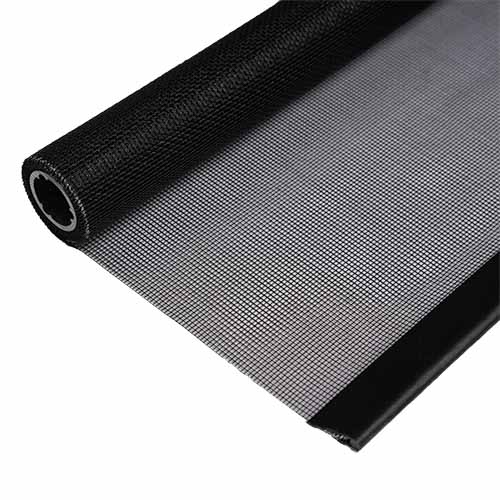 Multiline Netz auf Welle, Schwarz, Ø24mm, 1700mm Auszug