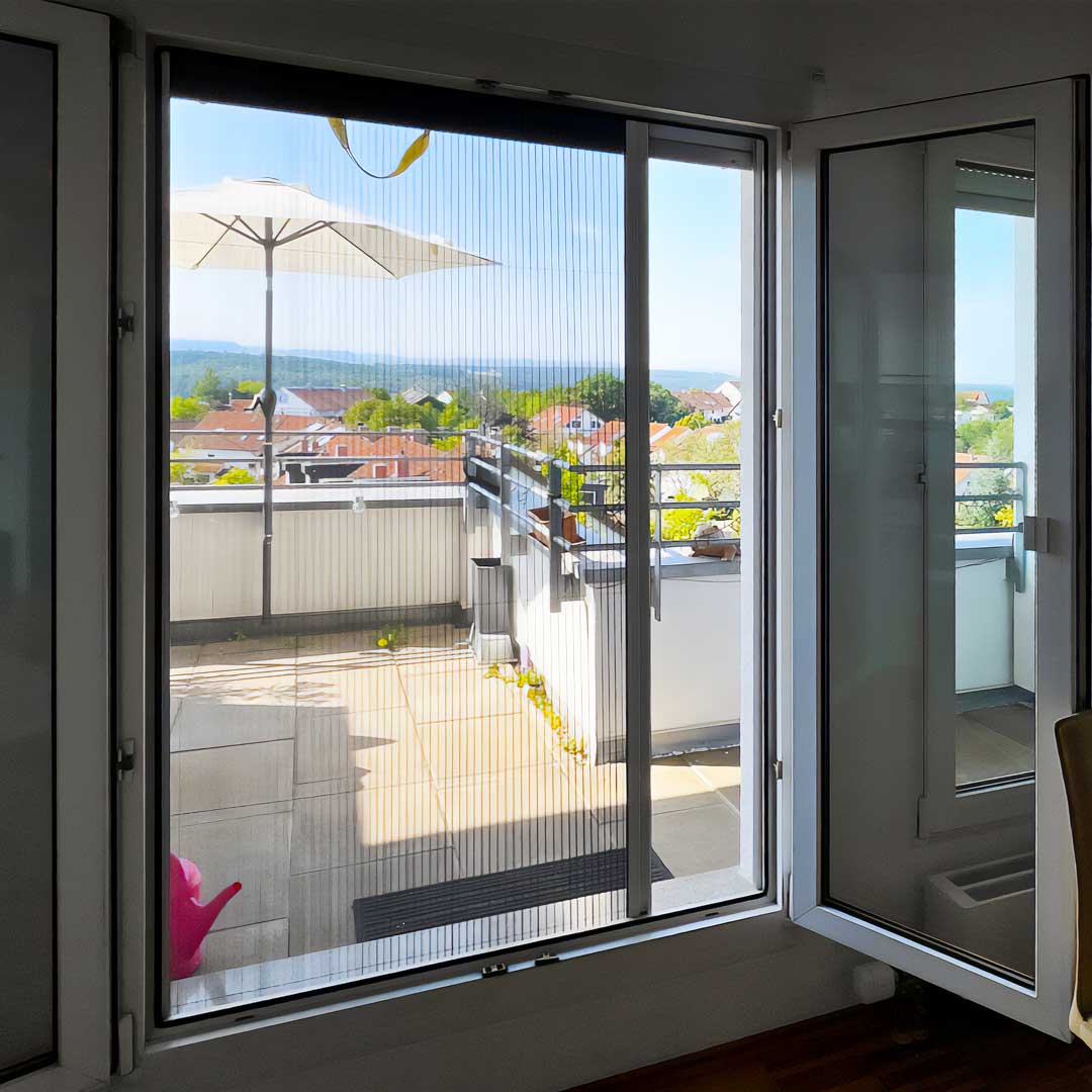 Insektenschutz Plissee für Fenster | ab 22 mm Platz | Slimline22