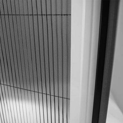 Gespanntes Fliegengitter vor einem Fenster