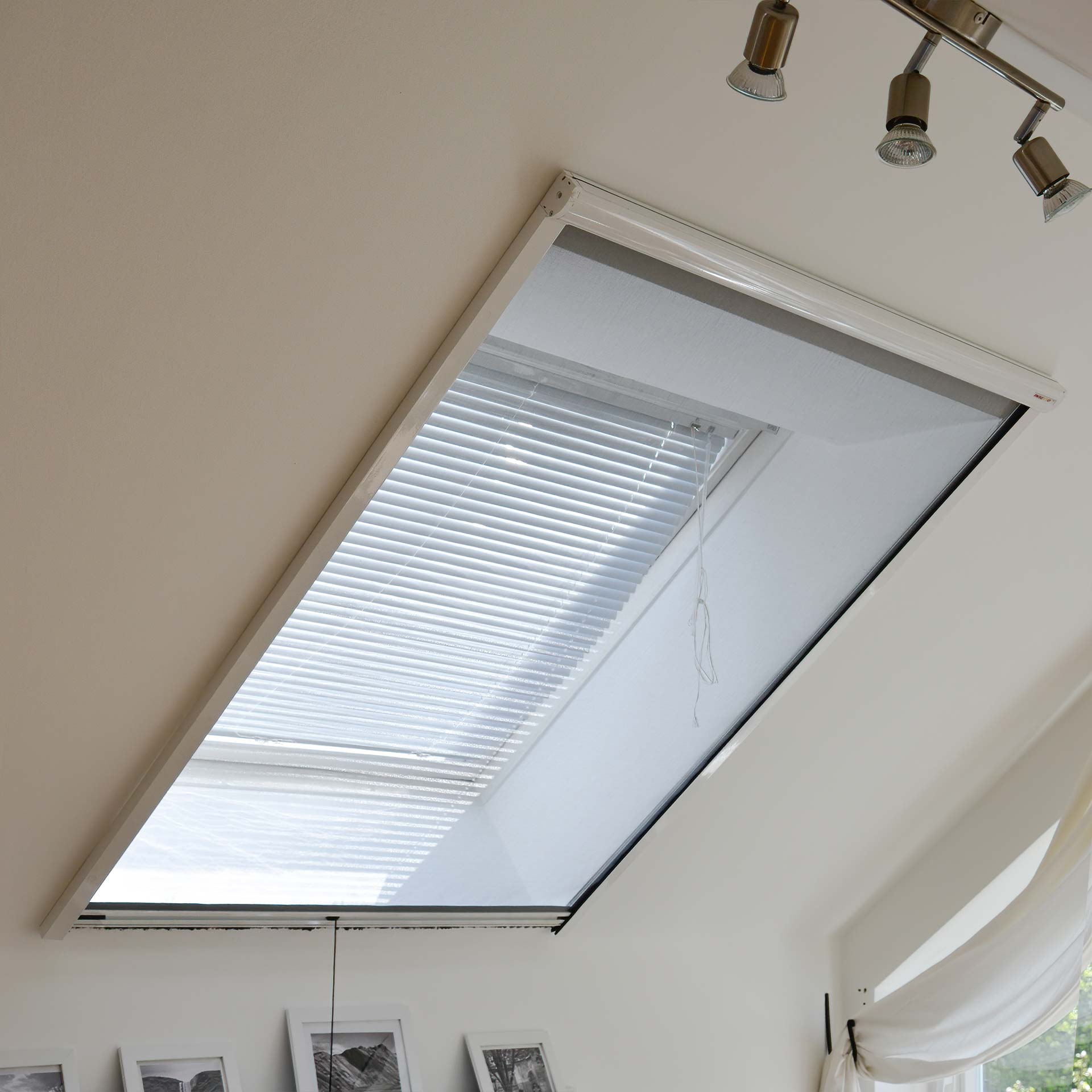 Dachfenster-Insektenschutzrollo mit regulierbarer Feder | Topline