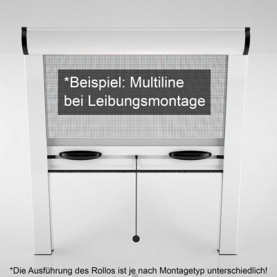Fliegengitter, zeigt Beispielaufbau