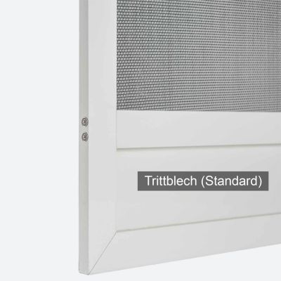 Fliegengitter-Türrahmen mit Trittblech