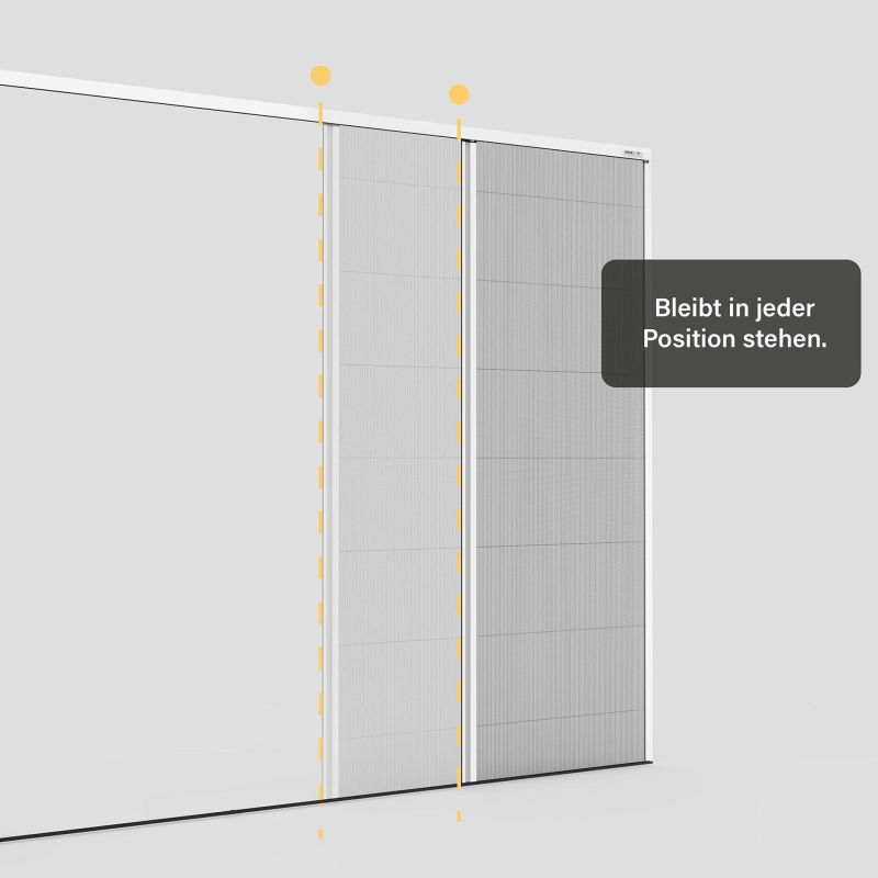 Insektenschutz-Plissee, geht oft auch bei Türen mit Rollladen | Micro13