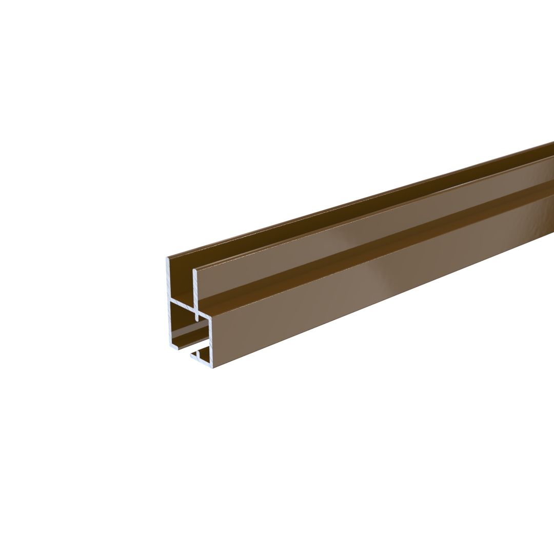Montagerahmenprofil - Braun RAL 8014 - Boxline | ohne Gehrungsschnitt ...