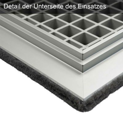 Lichtschachtschutz in Nahaufnahme der Ecke