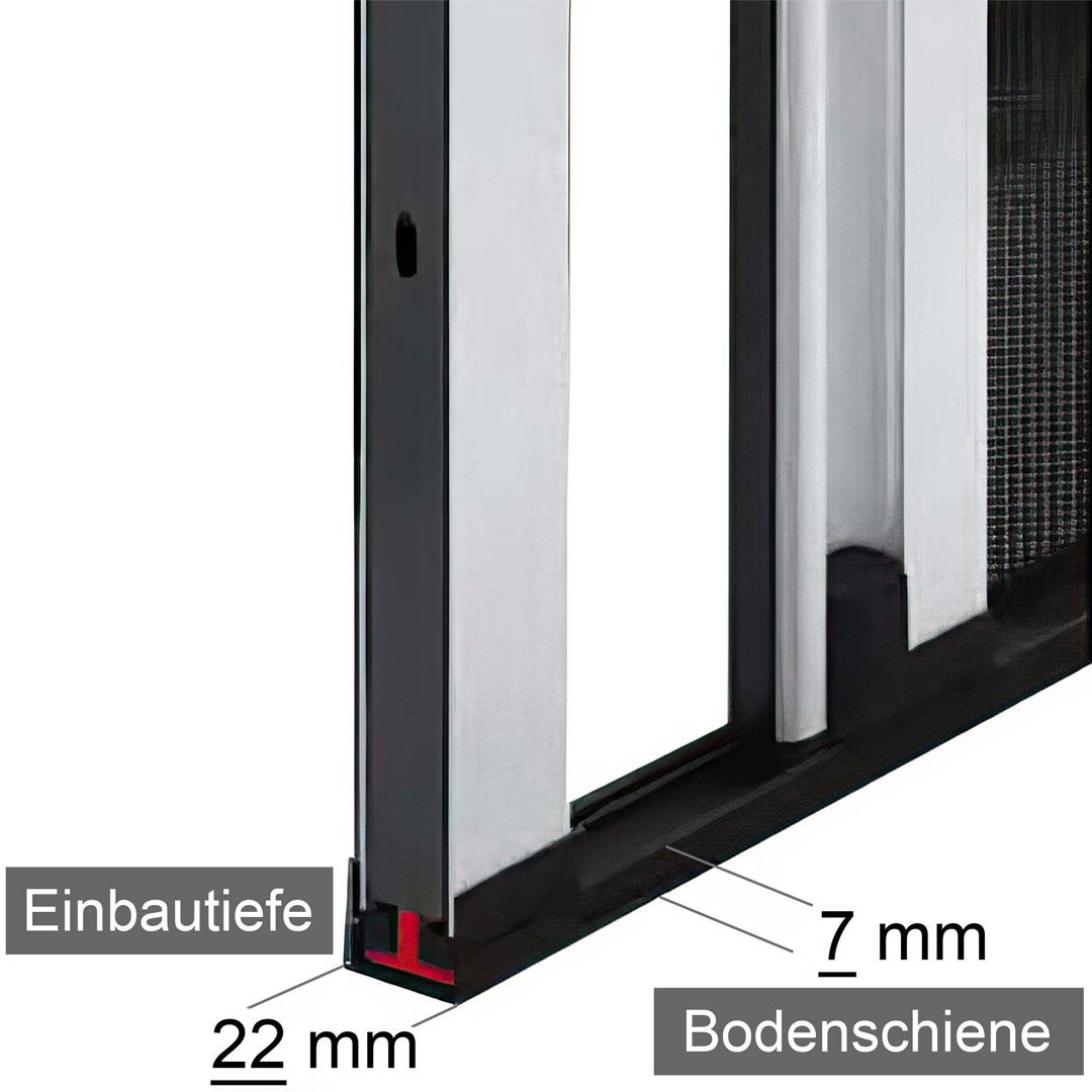 Plissee-Falttür für Balkon, Terrasse & Wintergarten | Flexibel & Elegant | Slimline22