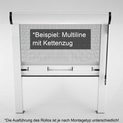 Fliegengitter-Rollo, Kettenzugmechanismus.