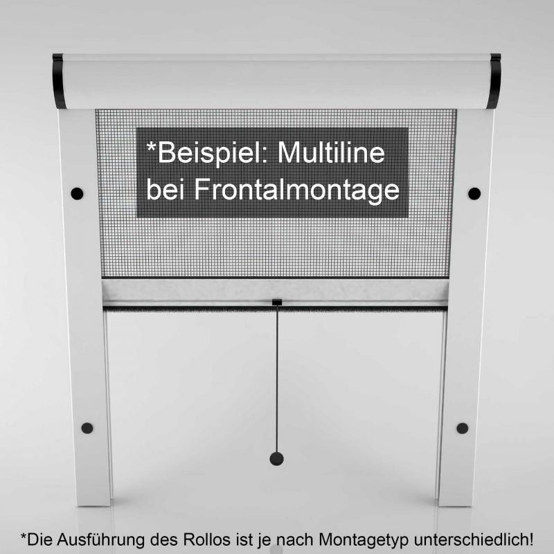 Insektenschutzrollo, auch für breite Dachfenster geeignet | Multiline