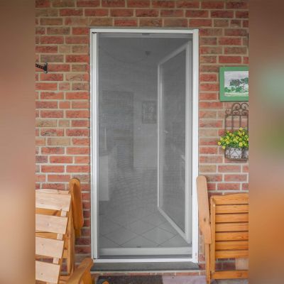 Insektenschutzrollo für Türen | innen mit Griffmulde | bis 1,2 m Breite | Adria
