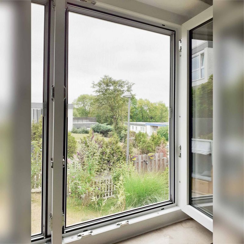 Fliegengitter für Holz- & Kunststofffenster | zum Einhängen | FlairlinePlus