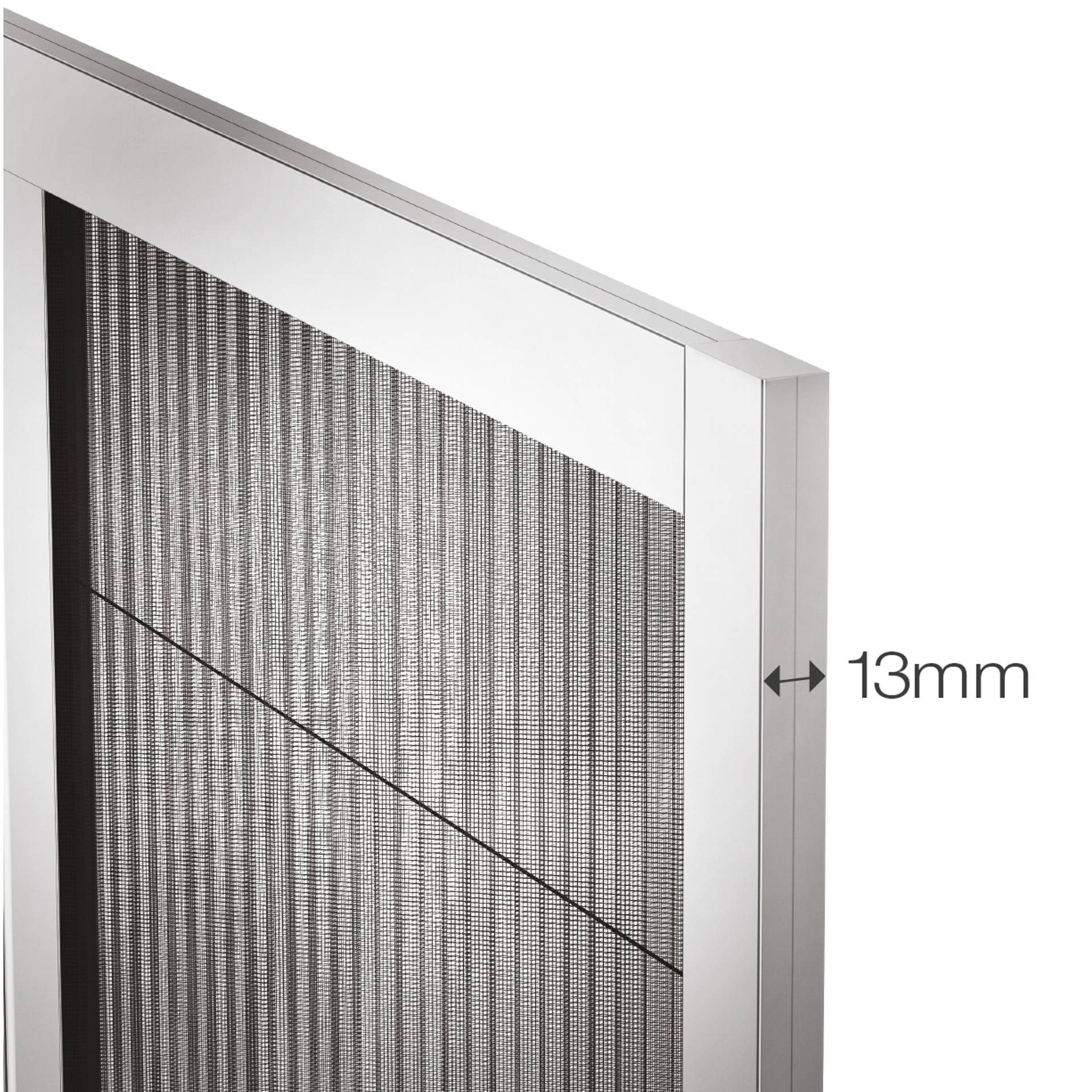 Insektenschutz-Plissee, geht oft auch bei Türen mit Rollladen | Micro13