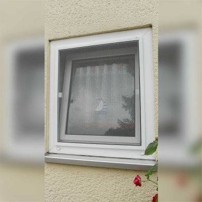 Fliegengitter zum Einhängen vor das Fenster | Bürstendichtung Innen | Flairline