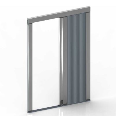 Fliegengitter, halb geöffnet.