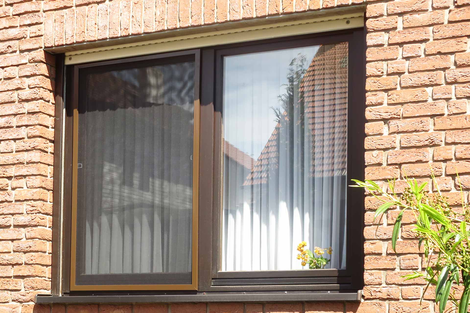 Stabiler Fliegengitter Profi-Bausatz auf Maß für Fenster | Alu-Eckverbinder | Boxline