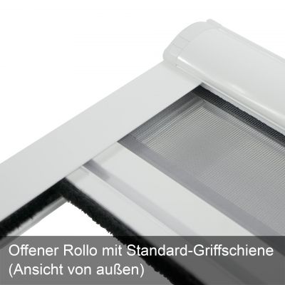 Offener Rollo mit Standardgriffschiene.